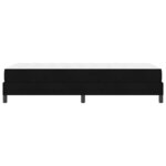 vidaXL Lit à ressorts avec matelas Noir 90 x 190 cm tissu