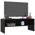 vidaXL Meuble TV Noir 100x40x40 cm Bois d’ingénierie