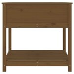 vidaXL Jardinière avec étagère Marron miel 82 5x82 5x81 cm Bois de pin