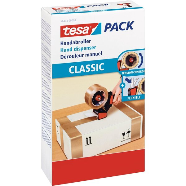 tesaPACK Dévidoir à main CLASSIC 6285 pour rouleau 50 mm x 66 m x 20 TESA