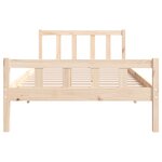 vidaXL Cadre de lit sans matelas bois massif 100x200 cm
