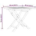 vidaXL Ensemble à manger de jardin 5 Pièces Bois de teck massif