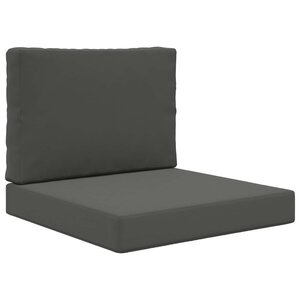 vidaXL Coussin de canapé d'extérieur 2 Pièces Anthracite Polyester