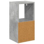 vidaXL Table de chevet 2 pc Gris béton 25 5 x 22 x 49 5 cm