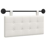 vidaXL Tête de lit suspendue Blanc Simili cuir