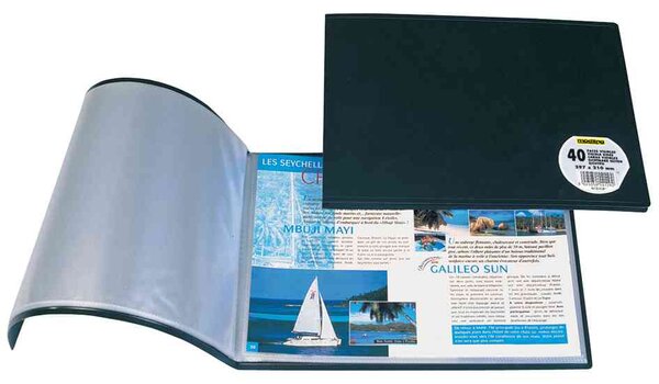 Protège-documents 'Memphis' A3 20 pochettes Noir OXFORD