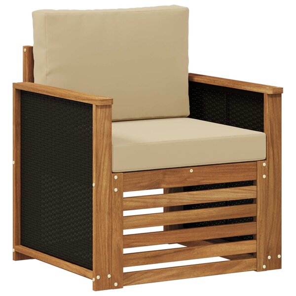 vidaXL Sofa de milieu extérieur Naturel