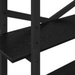 vidaXL Étagère Chêne noir 100 x 33 5 x 178 cm Bois d'ingénierie
