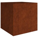 vidaXL Jardinière 80x80x80 cm acier corten