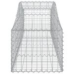 vidaXL Paniers à gabions arqués 13 Pièces 200x50x40/60 cm fer galvanisé