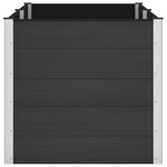 vidaXL Jardinière surélevée Noir 200 x 100 x 91 cm