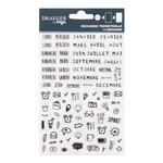 Mini Stickers Bullet Journal Noir - Draeger paris
