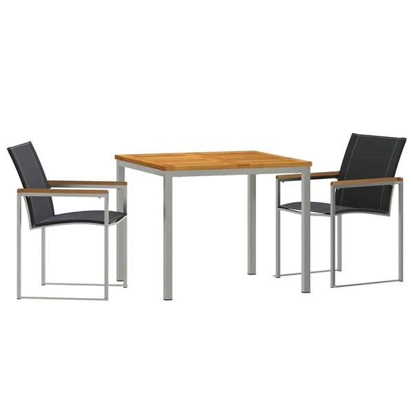 vidaXL Ensemble de salle à manger pour jardin 3 pc