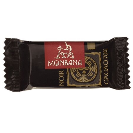 Paquet de 200 mini tablettes de chocolat Monbana 5g (paquet 200 unités)