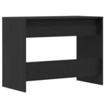 vidaXL Bureau chêne noir 101x50x76 5 cm Bois d'ingénierie