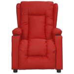 vidaXL Fauteuil inclinable électrique Rouge bordeaux Similicuir