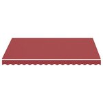 vidaXL Tissu de remplacement pour auvent Bordeaux rouge 3x2 5 m