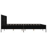 vidaXL Cadre de lit sans matelas noir 140x190 cm