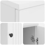 vidaXL Bureau Blanc Brillant 142 5 x 50 x 75 cm Bois d'ingénierie