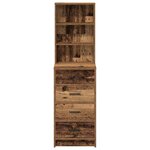 vidaXL Haut Armoire Bois ancien 40 x 41 x 135 cm Bois d'ingénierie