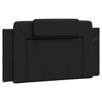 vidaXL Coussin de tête de lit Viana noir 100 cm similicuir