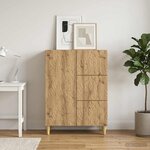 vidaXL Buffet Chêne artisanal 66 x 34 5 x 90 cm Bois d'ingénierie