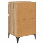 vidaXL Cabinet de chevet avec tiroir chêne artisanal 40 x 35 x 70 cm