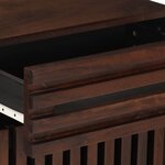 vidaXL Table de chevet marron 50x34x60 cm bois manguier solide