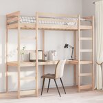 vidaXL Cadre de lit superposé sans matelas 80x200cm bois massif de pin