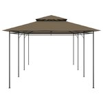 Vidaxl chapiteau 600x298x270 cm taupe 180 g/m²