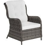 Tectake Salon de jardin BENISSA - gris