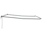 Auvent Manuel Anthracite 4 × 3 5 m Métal