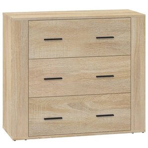 vidaXL Buffet Chêne sonoma 80x33x70 cm Bois d'ingénierie