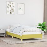 vidaXL Cadre de lit Vert 80x200 cm Tissu