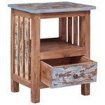 vidaXL Table de chevet 41 x 30 x 50 cm Bois de récupération massif