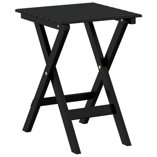 vidaXL Table d’appoint pliable noir bois de peuplier massif