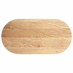 vidaXL Dessus de table 120x60x4 cm bois de chêne massif ovale