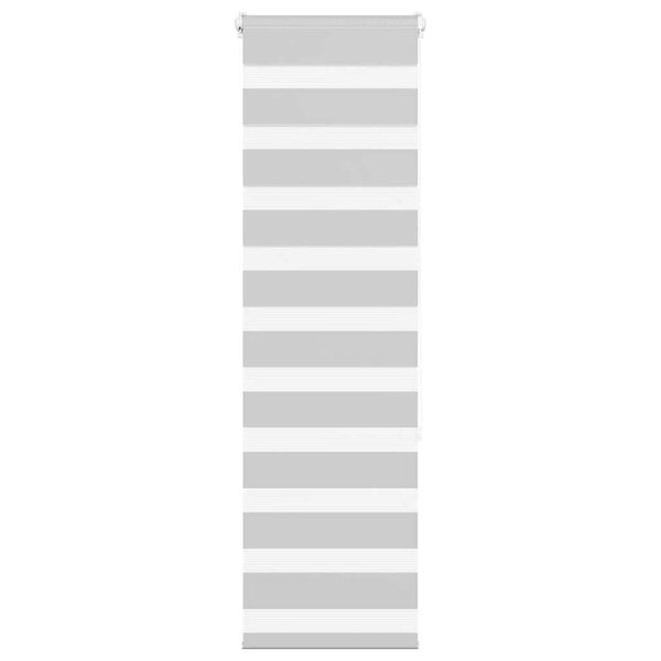 vidaXL Store zèbre gris clair largeur du tissu 35 9 cm polyester