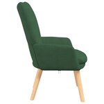 Chaise Relaxante vidaXL Vert Jungle en Velours Côtelé