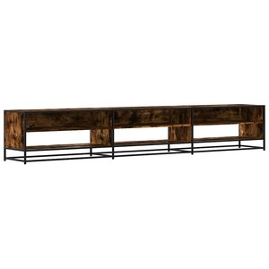 vidaXL Meuble TV chêne fumé 270x40x46 cm bois d'ingénierie