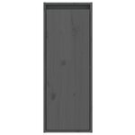 vidaXL Armoire murale Gris 30x30x80 cm Bois de pin massif