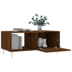 vidaXL Table basse chêne marron 90x50x40 cm bois d'ingénierie