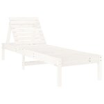 vidaXL Chaises longues 2 Pièces avec table blanc bois massif de pin