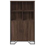 vidaXL Buffet haut chêne marron 79 5x35 5x137 5 cm bois d'ingénierie