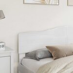 vidaXL Tête de lit Blanc Brillant 200 cm Bois d'ingénierie