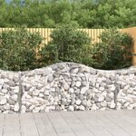 vidaXL Paniers à gabions arqués 10 Pièces 200x50x80/100 cm Fer galvanisé