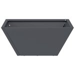 vidaXL Vase en Plastique Anthracite Plastique 35 x 35 x 15 cm Durable
