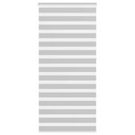 vidaXL Store zèbre gris clair largeur du tissu 95 9 cm polyester