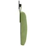 vidaXL Tête de lit suspendue Avec lumière LED Vert clair Velours