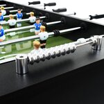 Vidaxl table de football acier 60 kg 140 x 74 5 x 87 5 cm noir